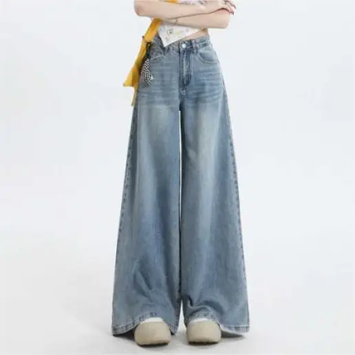 売り切れ必至 カジュアル ファスナー ボタン ポケット付き ハイウエスト デニム