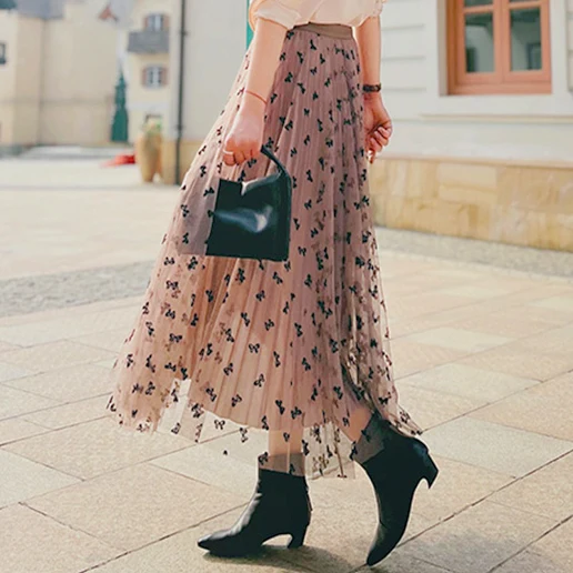 「プリント」スウィート ハイウエスト Aライン 上品さたっぷり 個性的なデザイン Basic日常簡約 絶対流行 女っぽさが漂う スカート