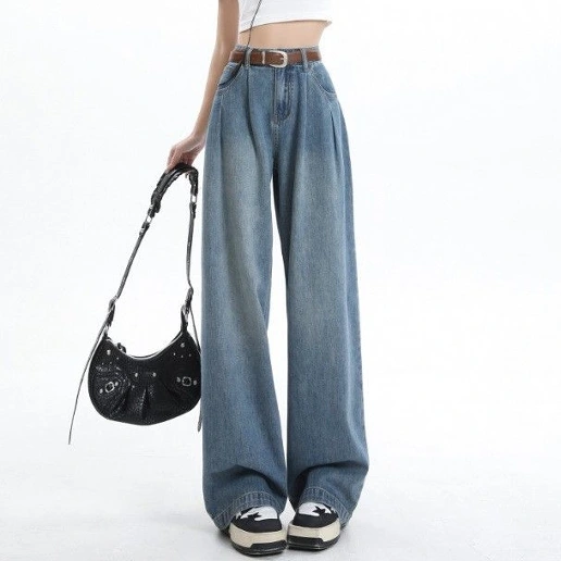 流行の予感 無地 デニム ポケット付き コーディネート自在 ロング丈 カジュアル デニム