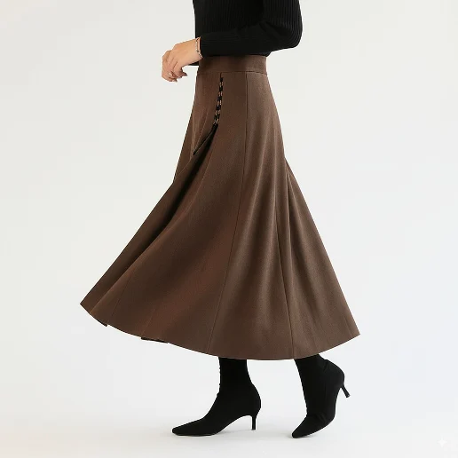 好評発売中 ロング 切り替え ボウタイ Aライン 無地 シンプル スカート