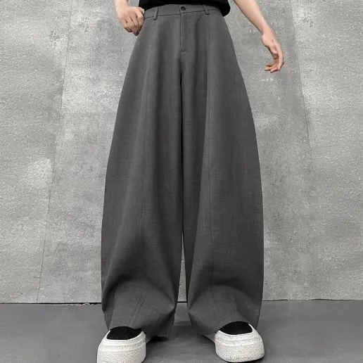 人気を獲得♡ レギュラーウエスト ロング丈 無地 ストリート系 カジュアルパンツ