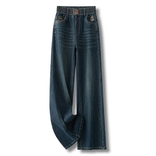 「今 着たい」 上品見え ハイウエスト 無地 ロング丈 通勤 カジュアル デニム