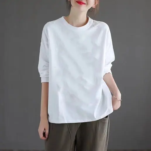 新品殺到 無地 平日 プルオーバー ラウンドネック 長袖 定番 Tシャツ